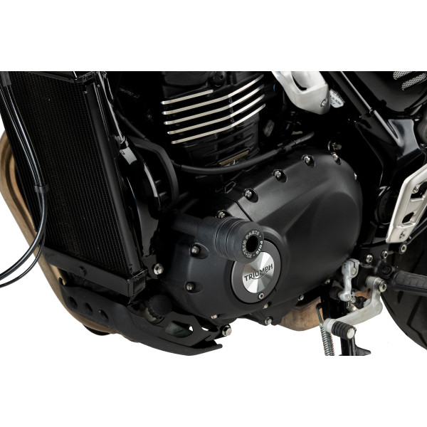 Puig Puig vintage 2.0 frame sliders | black | triumph speed 400/scrambler 400x 2024>current